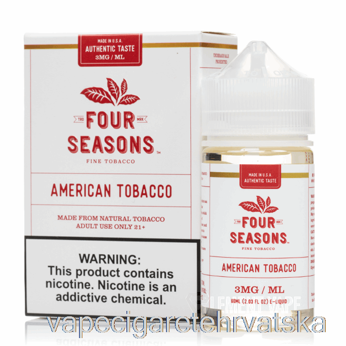 Vape Cigareta American Tobacco - četiri Godišnja Doba - 60ml 12mg